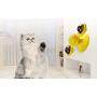 USAMS Windmill Cat Toy, Pet Interactive Puzzle Training Turntable Teasing Toys, Scratching Tickle Cats Hair Brush, Built-in Rotating and Suction Cup Base