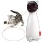 ZOTO Cat Laser Toy, Automatic Rotating Laser Pointer for Cats, USB/Battery Operated Pet Training Exercise Chaser Tool with 5 Adjustable Modes (White)