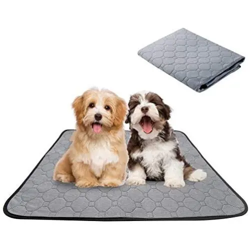 Reusable Pet Pee Pad, Super Absorbent Pet Mat Waterproof Cage Liners Training Pads Washable Leakproof Non-Slip Bottom Puppy Whelping Mat for Guinea Pig Dogs Cats Rabbits or Other Small Animals Reusable Pet Pee Pad, Super Absorbent Pet Mat Waterproof Cage Liners Training Pads Washable Leakproof Non-Slip Bottom Puppy Whelping Mat for Guinea Pig Dogs Cats Rabbits or Other Small Animals