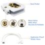 Piepea Brass Valve Outdoor Dog/Pet Water Fountain, Step On Dog/Pet Water Dispenser System for Fresh Water, Upgraded Version providing Constant Stream,41'' Hose