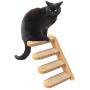 Skywin Cat Steps - Solid Rubber Wood Cat Stairs Great for Scratching and Climbing - Easy to Install Wall Mounted Cat Shelves for Playful Cats