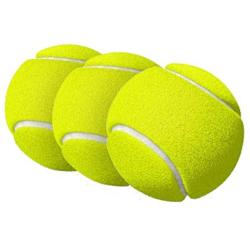 PetSafe Tennis Dog Toy Balls Compatible with Automatic Ball Launcher (3 Pack), Yellow, Standard