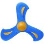Nerf Dog Tri-Flyer Dog Toy, Frisbee, Lightweight, Durable and Water Resistant, Great for Beach and Pool, 9 inches, for Medium/Large Breeds, Single Unit, Blue and Orange
