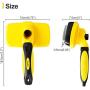 TwoEar Dog Self Cleaning Slicker Brush for Hair Grooming, Removes Loose Tangled Undercoat and Mats Gently, Easy Shedding for Small Medium and Large Dog Pet and Cat with Short and Long Hair