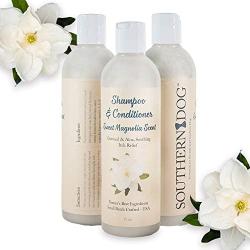 Southern Dog 2-in-1 Shampoo and Conditioner, Hypoallergenic Formula of Oatmeal and Aloe for Soothing Sensitive Skin and Anti-Itch Relief, 17oz