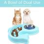 Dog Bowls Slow Feeder - Stainless Steel Dog Food & Water Feeder Set for Small Dogs Cats Puppy Kittens Pet