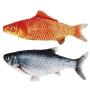 Flip Flop Fish Cat Toy, Electric Fish Cat Toy-Interactive Realistic Cat Toy Plush Simulation Fish Cat Toy-Wiggle Fish Catnip Toys-Funny Pets Chew Bite Supplies for Cat, Puppy, Kitten