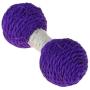 Yhytbhsh 3 PCS Kitten Teaser Playing Chew Scratch Catch Sisal Ball Pet Dumbbell Interactive Training Toys(Orange) FFIIKIF (Color : Purple)