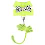 SMALLLEE_Lucky_Store CWYP00127 Ultra Suede Small Dog Cat Harness Leash Dots Bow