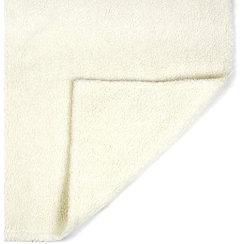 YunNarl Pet Blanket Dog Kennel Pad, Ultra Soft Fleece Dog Crate Pad, Dog Crate Mat, Anti-Skid Bottom Crate Pad, Easy to Clean Dog Blanket, Cushion for Dogs, Cat Blanket (White, Medium (3240''))