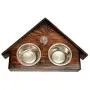 Lhasa Apso, a Dogs Bowl with a Relief from ArtDog