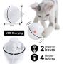 YEPLING Smart Interactive Cat Toy, Newest Version 360 Degree Self Rotating Ball USB Rechargeable Pet Toy Build-in Spinning Led Light Stimulate Hunting Instinct for Indoor Cat