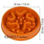 Simply Pets Online Anti Gulp Dog Bowl – Non Plastic, Slow Feeder Dog Bowl, Made from Bamboo Fiber