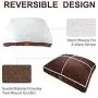 AIFY Dog Pillow Bed for Medium and Large Dogs, Large Dog Beds with Removable Cover, 43.5×35.5‘’, Dog Crate Mat Bed, Dog Bed Reversible & Washable, Warm Sherpa &Super Soft for Kennels, Cars, Brown AIFY Dog Pillow Bed for Medium and Large Dogs, Large Dog Beds with Removable Cover, 43.5×35.5‘’, Dog Crate Mat Bed, Dog Bed Reversible & Washable, Warm Sherpa &Super Soft for Kennels, Cars, Brown