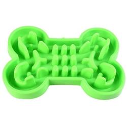 HERCHR Slow Feeder Dog Bowl, Anti-Gulping Dog Cat Puzzle Feeder Large