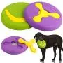 Miwaimao Dog Toy Frisbee - Dog Toys Flying Discs, Interactive Outdoor Dog Toys Frisbees Indestructible, Various Ways to Play, with Detachable Boomerang, 2 Pcs Miwaimao Dog Toy Frisbee - Dog Toys Flying Discs, Interactive Outdoor Dog Toys Frisbees Indestructible, Various Ways to Play, with Detachable Boomerang, 2 Pcs