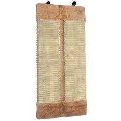 Chaotai Cat Scratch Board Pet Supplies Wear Resistant Toy Protective Post Pad Corner Wall Hanging Funny Kitten Non-Toxic Durable Mat Sisal pe(Khaki)