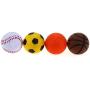 Chiwava 12 Pack 1.6 Inch Soft Rubber Foam Cat Toy Ball Sponge Sport Balls Kitten Interactive Toy Assorted Color