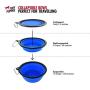 Tuff Pupper Super Big Slurp Collapsible Dog Bowls | Available in 100oz/60oz/40oz Sizes | Convenient Dog Travel Bowl | Keeps Pups Hydrated and Full | Portable Dog Water Bowl & Travel Bowl for Pets