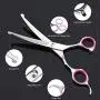 Dog Grooming Scissors Kit, Gifts for Dogs, 9 in 1 Professional Pet Grooming Scissors Tool Set for Dogs Cats, Cutting Curved Scissors Thinning Shears Grooming Comb