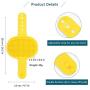 PRIDEEP Dog Grooming Brush 2 Pack, Pet Shampoo Bath Washing Brush Soothing Massage Rubber Comb Dog Brush with Adjustable Ring Handle Suitable for Long Short Haired Dogs and Cats