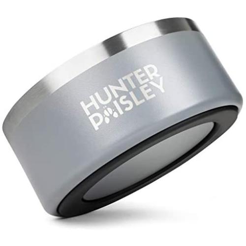 Hunter Paisley Premium Stainless Steel Non-Slip Dog Bowl, Double Walled, 64oz, Holds 8 Cups