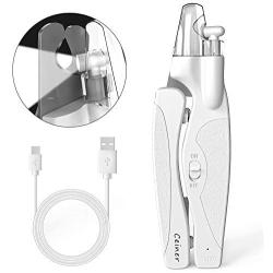 Dog Nail Clippers with LED Light, Cat Toenail Trimmer with Razor Sharp Blades for Small Medium Large Breed, Bird Puppy Kitten Nail Cutter with Nail File for Pet Claw Care Grooming Tool