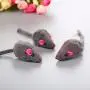 AKDSteel Fun Pet Play Toys for Cats Mini Funny Playing Simulate Plush Mouse with Sound Toy for Pet Cat