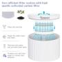 DADYPET Cat Water Fountain 2L with 4 Filters Ultra Silent Roman Style Automatic Pet Water Drinking Bowl Healthy Caring Cat Water Dispenser Electric Pet Water Bowl for Cats Dogs Multiple Pets