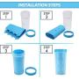 HomeFoundry Portable Dog Paw Cleaner Washer  with Towel for Dog Cat Grooming with Muddy Paws Soft Silicone Puppy Feet Washer