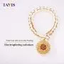 Tayis Curtain Tiebacks - Hand Weaving Cotton Ropes Tie Backs - Sparking Crystal Gold Metal Flower Curtain Buckle for Home Office Decorative (Champagne Gold,2 Pack) Tayis Curtain Tiebacks - Hand Weaving Cotton Ropes Tie Backs - Sparking Crystal Gold Metal Flower Curtain Buckle for Home Office Decorative (Champagne Gold,2 Pack)