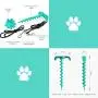 Genetic Los Angeles Dog Stake for Yard, Dog Tie Out Cable with Chew Toy, Great fo Dogs Up to 120 lbs, Great for Dog Camping or The Garden, Suitable for Harness, Leash & Chain Attachments Genetic Los Angeles Dog Stake for Yard, Dog Tie Out Cable with Chew Toy, Great fo Dogs Up to 120 lbs, Great for Dog Camping or The Garden, Suitable for Harness, Leash & Chain Attachments