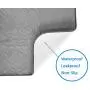 Paw Jamboree Washable Pee Pads for Dogs Training Pads for Dogs Absorbent Waterproof Pee Pad Reusable Puppy Training Pads Dog Whelping Mats Size 23.5x17.5 (2PCS Light Grey Pet Pee Pad, 23.5x17.5)