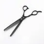 7.0 inch Left Handed Dog Hair Cutting Scissors Curved and Thinning Shears Kit Pet Grooming Supplies with Bag by Freelander 7.0 inch Left Handed Dog Hair Cutting Scissors Curved and Thinning Shears Kit Pet Grooming Supplies with Bag by Freelander