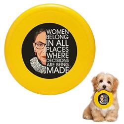 Pet Frisbee Flying Disc Dog Toy - Multifunction Women Belong in All Places Where Decisions are Being Made