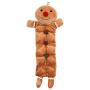 Grriggles Holiday Squeaktaculars Dog Toys Choice of Gingerbread Man Santa or Elf Character(Gingerbread Man)