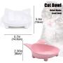 choemore Cat Bowl Cat Food Bowls Non Slip Wide Shallow Cat Dish for Relief of Whisker Fatigue(Safe Food-Grade Material)