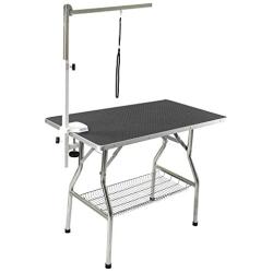 Flying Pig 32'' Small Size Heavy Duty Stainless Steel Frame Foldable Dog Pet Grooming Table (32'' x 21'')