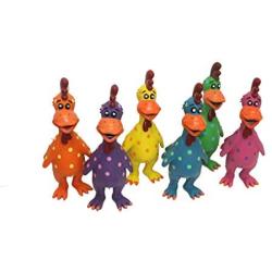 Multipet Latex Chicken Globken Dog Toy Assorted