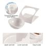 Rxan Cat Dog Bowls Elevated Tilted Raised Cat Food Water Bowl Dish Stress Free Backflow Protection