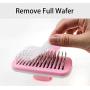 ikjuh Self Cleaning Slicker Brush Shedding and Grooming for Short to Long Haired Cats Dogs Pets Massage Brush Automatic Elimination Soft and Comfortable No Harmful to Skin
