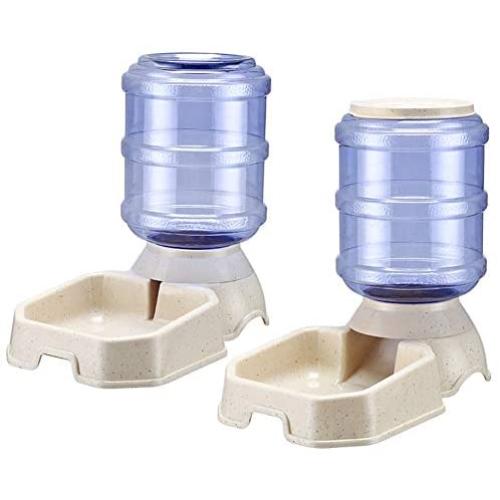 Pet Feeder and Water Food Dispenser Automatic for Dogs Cats, Gravity Refill, Easily Clean, Self Feeding for Small Large Pets Puppy Kitten Rabbit Bunny