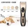 HIPIPET Dog Grooming Clippers Low Noise Rechargeable Pet Hair Trimmer Shaver Shears Cutter for Dogs Cats Thick Coat Quiet Cordless with LED Display