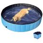 Pet Dog Swimming Pool Foldable Pet Swimming Pool Indoor & Outdoor Collapsible Bathtub for Dogs Cats & Kids (Large Size 120cm / 48inch)