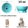 Y YHY Elevated Dog Bowls, Cermaic Dog Cat Bowls for Food and Water, Elevated Bowls for Medium Dogs and Cat, Prevent Neck Pain, Anti Slip Feet