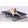 Pet Gear Lifestyle Pet Cot Elevated Bed | No Assembly Required | Premium Tear Resistant Cooling Mesh | Indoor & Outdoor | Lightweight & Portable, 50'', Lake Blue (PG6250LBA)