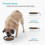 Dog Water Bottle Dog Bowls for Traveling Pet Food Container 2-in-1 with Collapsible Dog Bowls, Outdoor Dog Water Bowls for Walking Hiking Travelling … (White)