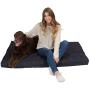 Pet Support Systems XL Orthopedic Memory Foam Dog Bed - 100% Made in USA - Luxury Washable Pet Bed - X-LARGE 40''x35''x4'' (Blue Denim)