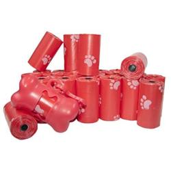 Best Pet Supplies, Inc. Scented Refill Rolls/Poop Bags with Free Dispenser - Red (360 Bags)