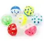 ORNOOU 20 Pieces Pet Cat Kitten Play Balls with Jingle Bell Pounce Chase Rattle Toy,Random Color ORNOOU 20 Pieces Pet Cat Kitten Play Balls with Jingle Bell Pounce Chase Rattle Toy,Random Color